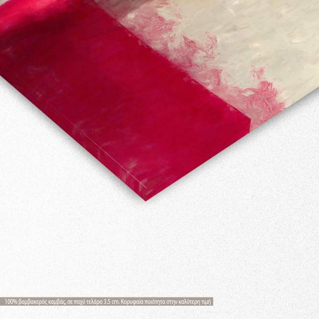 Canvas printBlonde beauty in red, detail