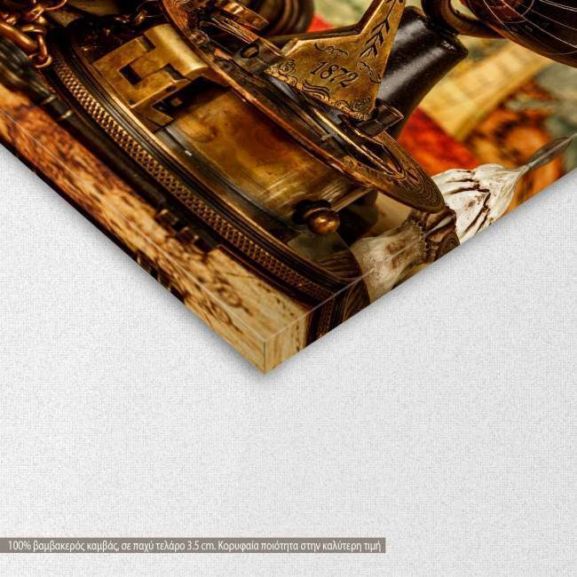 Canvas print Vintage traveling, detail