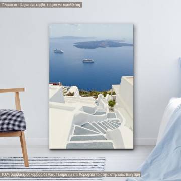 Canvas print Santorini