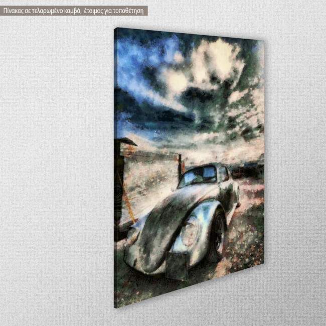 Canvas print Miss the beetle, side