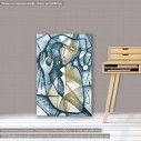  Expressive oil painting with woman figure canvas print