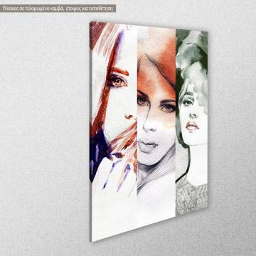 Canvas print Beautiful faces View 1 2