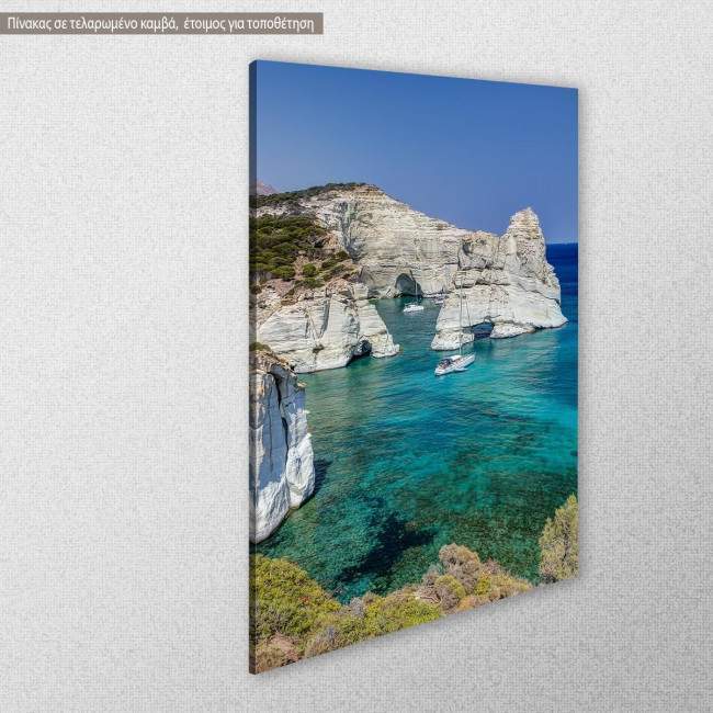 Canvas print Kleftiko, Milos, side