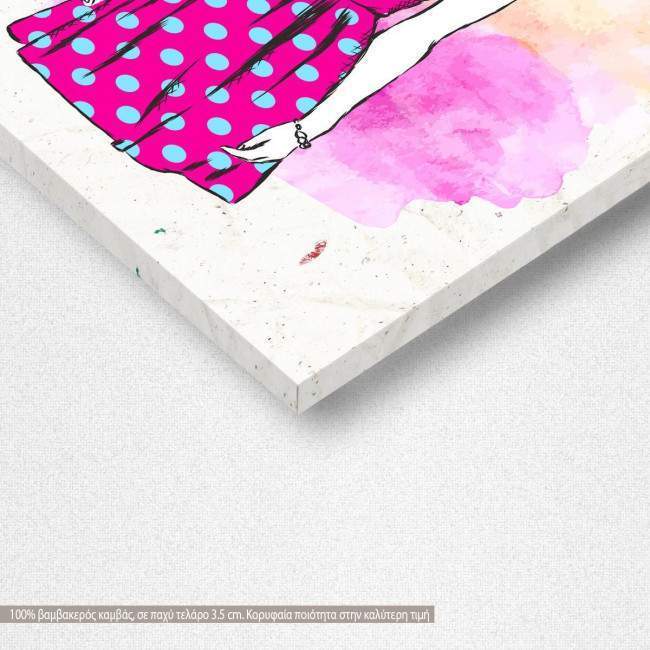 Canvas print Bunny hipster, detail