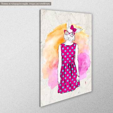 Canvas print Bunny hipster View 1 2