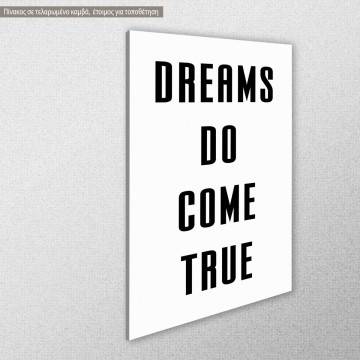 Canvas print  Think positively black View 1 2