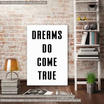 Canvas print  Think positively black