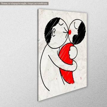Canvas print Kiss View 1 2