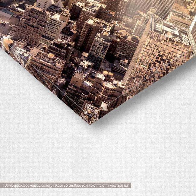 Canvas print Manhattan downtown skyline, detail