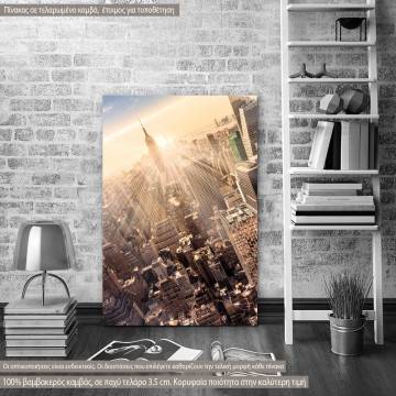Canvas print Manhattan downtown skyline