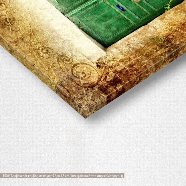 Canvas print Old vintage door, detail