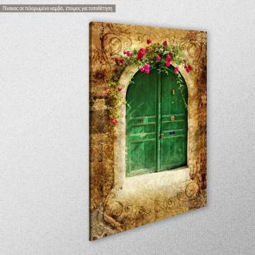 Πίνακας σε καμβά Old vintage door Όψη 1 2