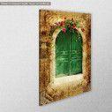 Canvas print Old vintage door, side