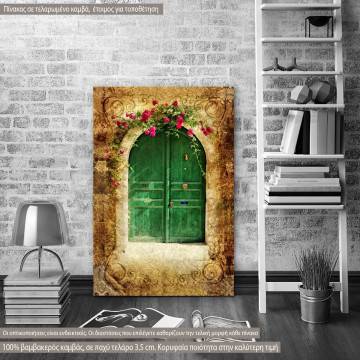 Canvas print Old vintage door