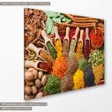 Canvas print Spices and herbs, side