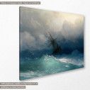 Πίνακας ζωγραφικής Ship on stormy seas Aivazovsky I, αντίγραφο σε καμβά, κοντινό