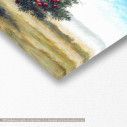 Canvas print Pomegranate, panoramic, detail