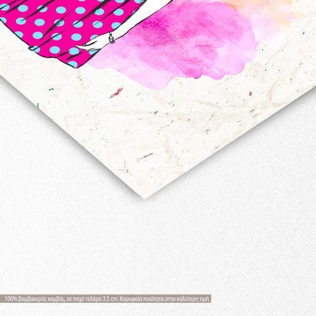 Canvas print Bunny hipster, detail