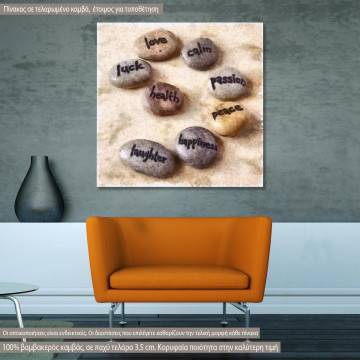 Πίνακας σε καμβά Wisdom stones