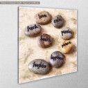 Canvas print Wisdom stones, side
