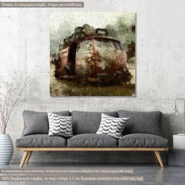 Canvas print Steam punk van