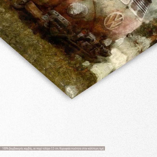 Canvas print Steam punk van, detail