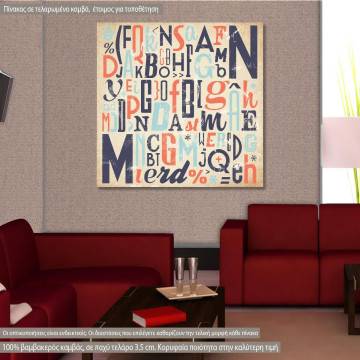 Canvas print Typography IV