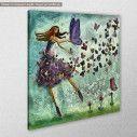 Canvas print Butterfly girl, side