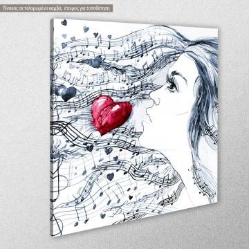 Canvas print Love song 2