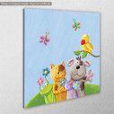 Kids canvas print Artist cat