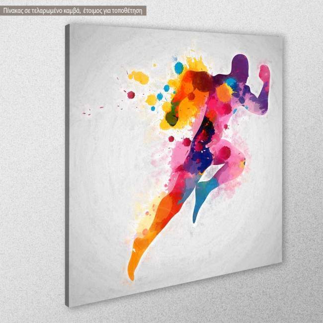 Canvas print The runner, side