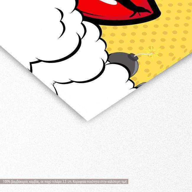 Canvas print Love me, detail