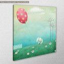 Kids canvas print Playfull rabbit