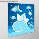 Kids canvas print Paper ship