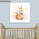 Πίνακας παιδικός σε καμβά Baby squirrel