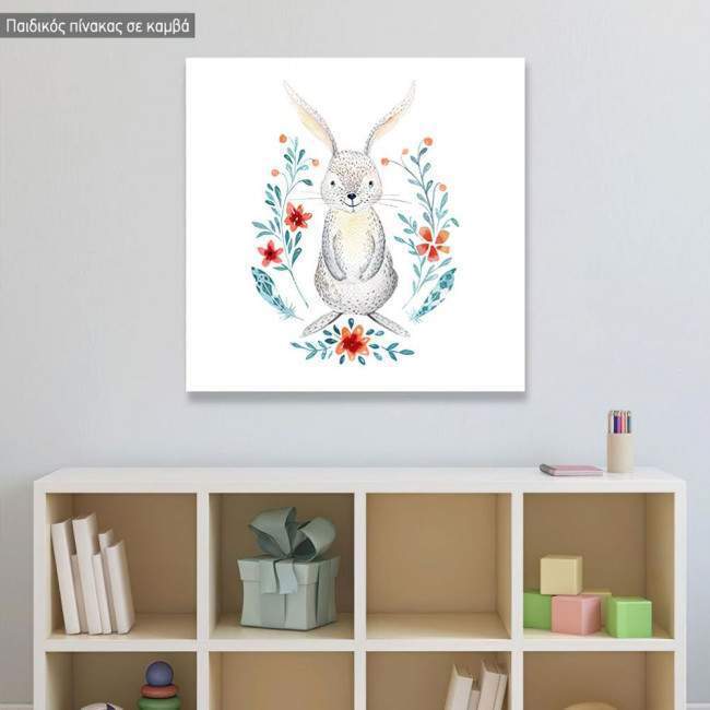 Kids canvas print Baby rabbit