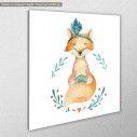 Kids canvas print Cute baby fox