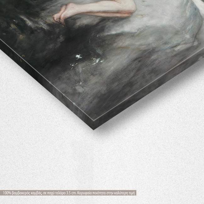 Canvas print Nymph and Eros, Gizis, detail