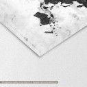 Canvas print Retro map grayscale, detail