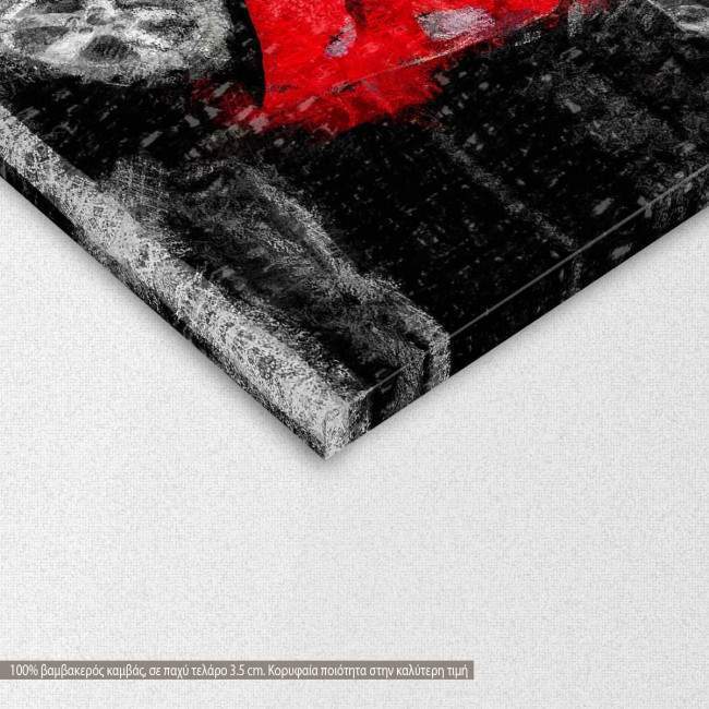 Πίνακας σε καμβά Βέσπα, Vespa elegance II , λεπτομέρεια