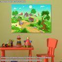 Kids canvas print , The village