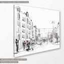 Canvas print Cuban street, side
