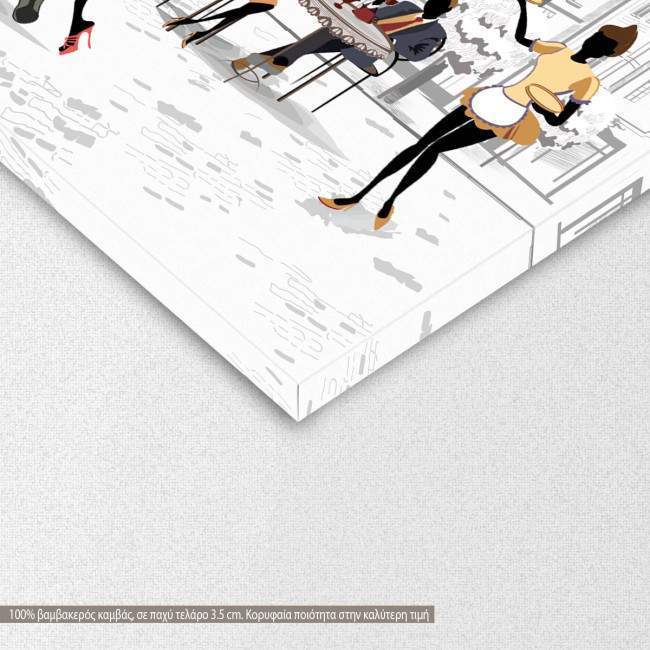 Canvas print Salsa in the street, detail