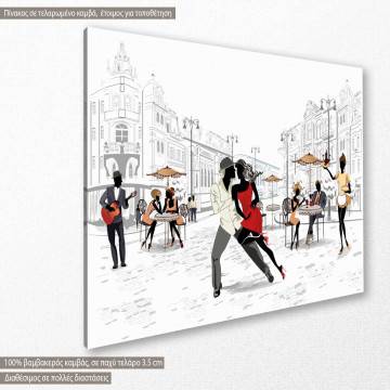 Canvas print Salsa in the street Framed canvas View 1 2