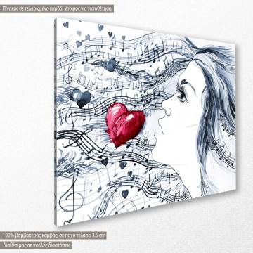 Canvas print Love song 2