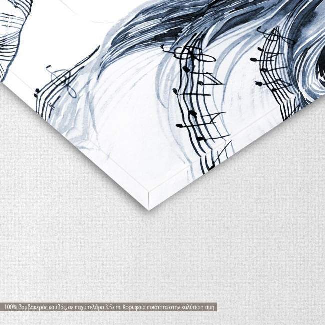 Canvas print Love song, detail