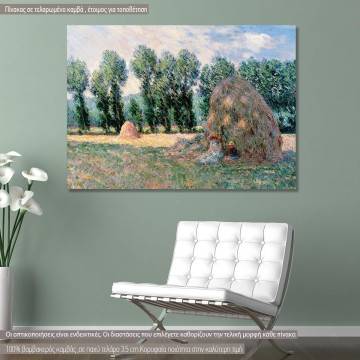 Canvas print Haystacks, Monet C