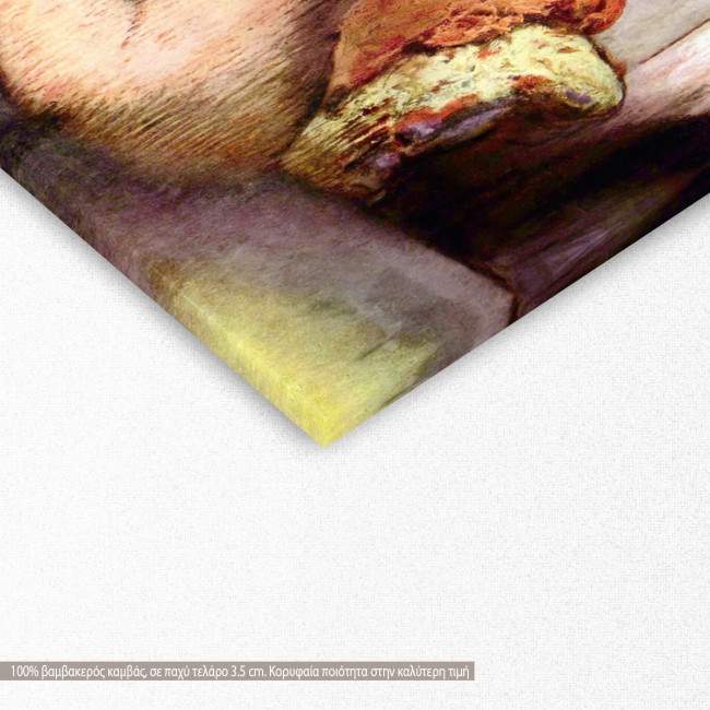 Canvas print After the bath, Degas Edgar, detail