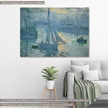 Canvas print  Sunrise, Monet C