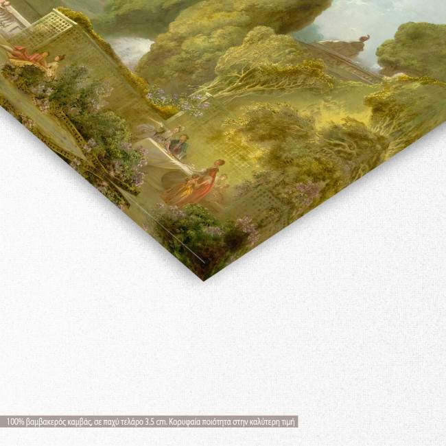 Canvas print  Blindman's buff, Fragonard J. H, detail